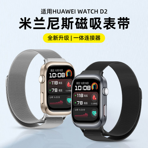 适用华为WatchD2手表带米兰尼斯