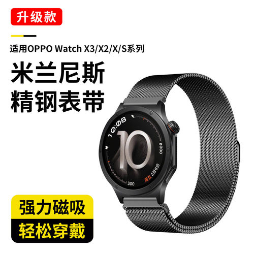 适用OPPOWatch手表米兰尼斯表带