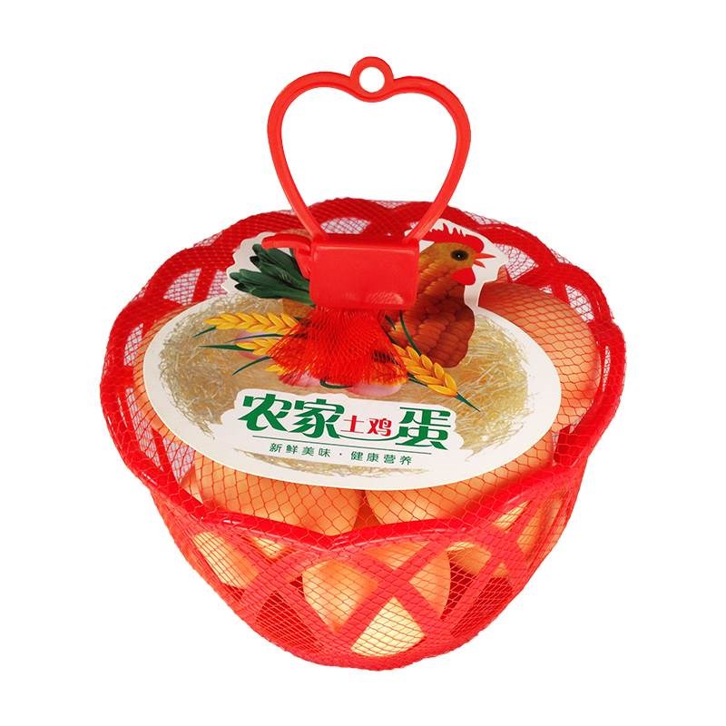 塑料编织鸡蛋篮子 鸡蛋网兜 鸡蛋小竹筐 鸡蛋筐子 鸡蛋小筐工厂店