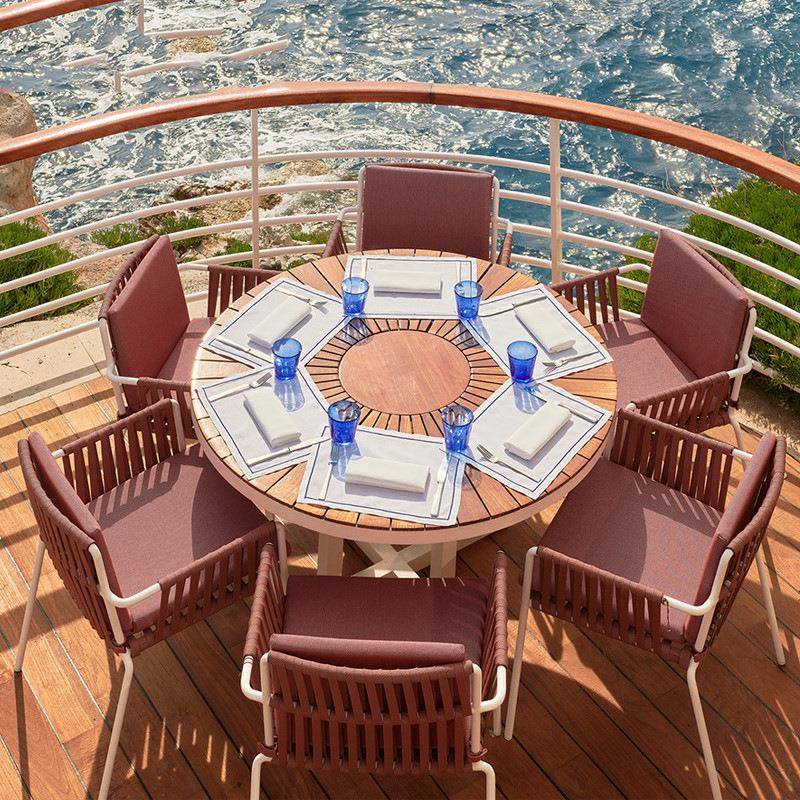 户外桌餐件椅北欧阳创意庭院简约休台闲藤椅花园三套组合露1-22-4