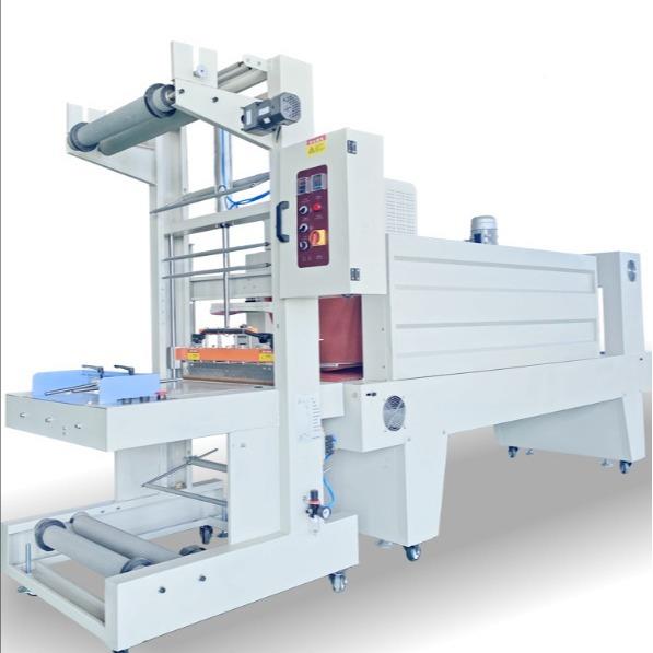 啤酒全自动热缩机包装机纸封膜机食品箱套膜袖收口式半自动封切机