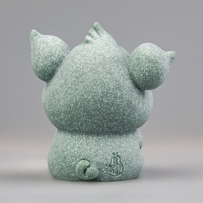 创意猪柿大吉爱猪青砂石茶宠茶玩精品居饰送礼