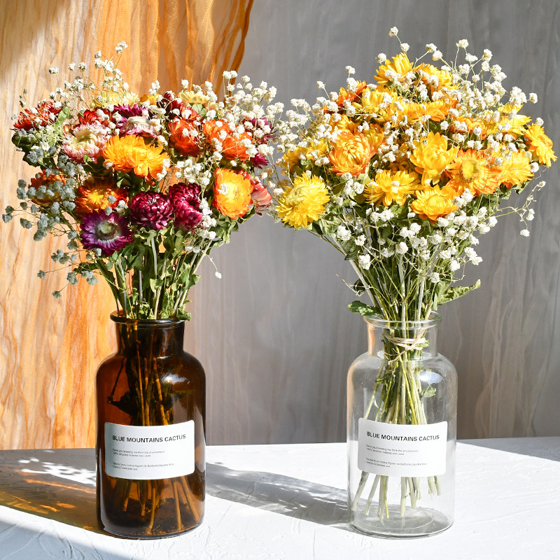 云南小雏菊满天星干束真风干天然野餐麦秆菠萝菊装饰