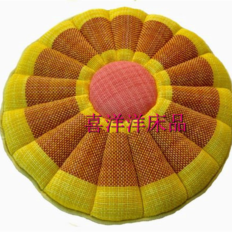 布艺园形坐垫办公电脑椅垫透气礼佛蒲团拜垫学生飘榻榻座垫子