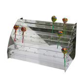 架冰糖葫芦展示架梯形插棒水果架棒棒展架波板糖