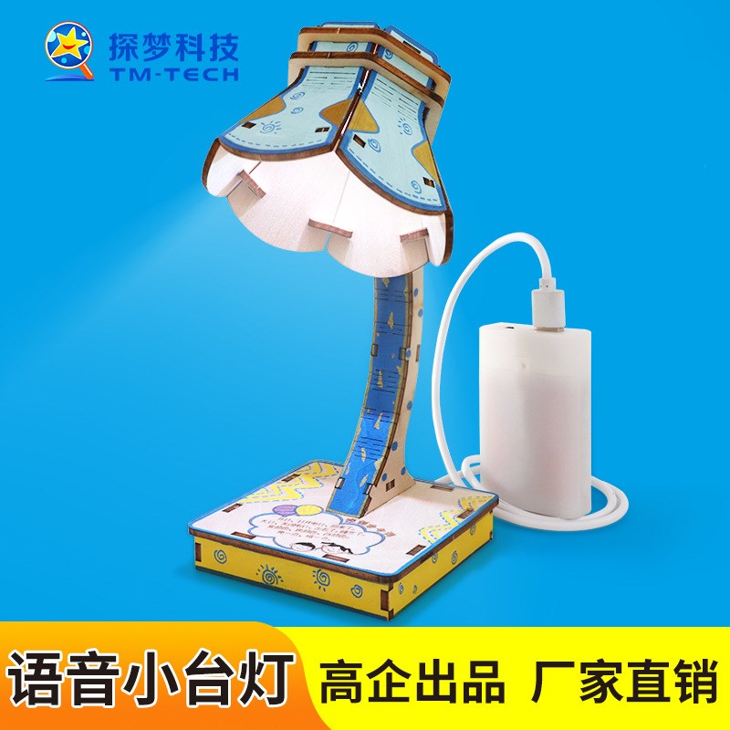 科学实验智能小台灯语控制电科技小制作器材批