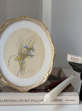 时光语 法式奶油色手工打磨上色装饰画雕浮雕挂画画框