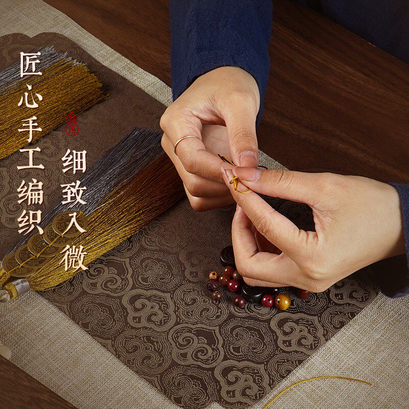 天然葫芦挂件五帝钱家居客厅精编流苏吉祥结车挂门口口胡芦