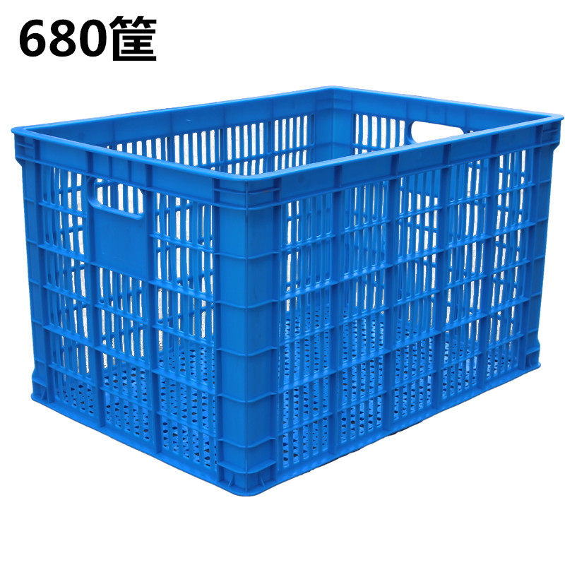 加厚大号塑料周转筐长方形胶框网眼快递框水果箱特大镂空筐子大匡