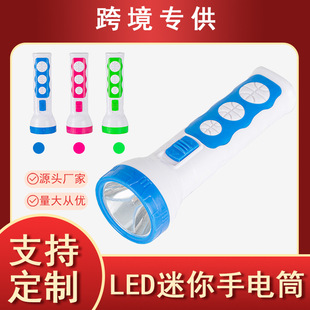 厂家跨境新款 手电筒强光干电池led户外电筒 便携式 手握式
