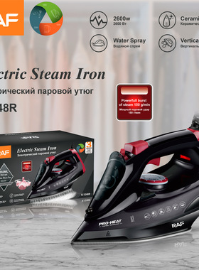 RAF欧规跨境电熨斗蒸汽家用电烫斗手持便携式熨烫机多功能三档