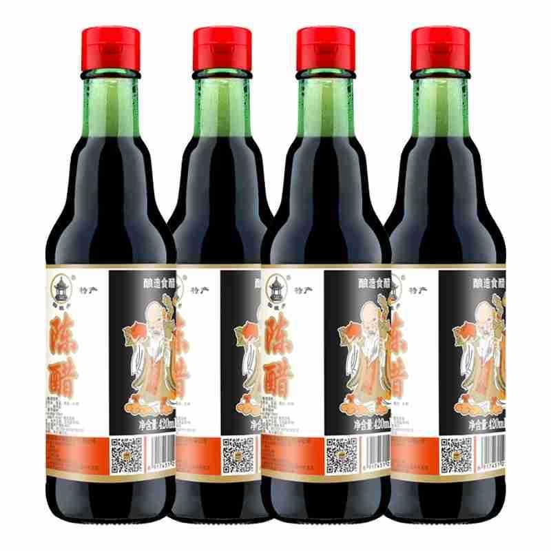 四眼井陈醋 420ml*15瓶 粮食酿造食醋凉拌饺子醋