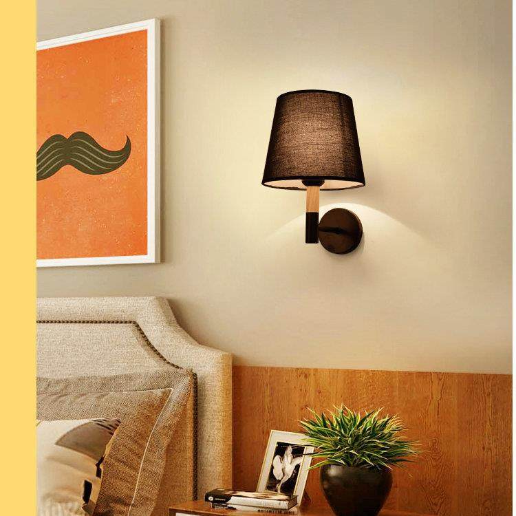 直销现代简约北欧创意实木艺温馨卧室床头灯墙壁走廊过道布罩壁灯,农机/农具/农膜,其它农用工具,淘宝优惠券,粉丝福利购,淘宝优惠卷