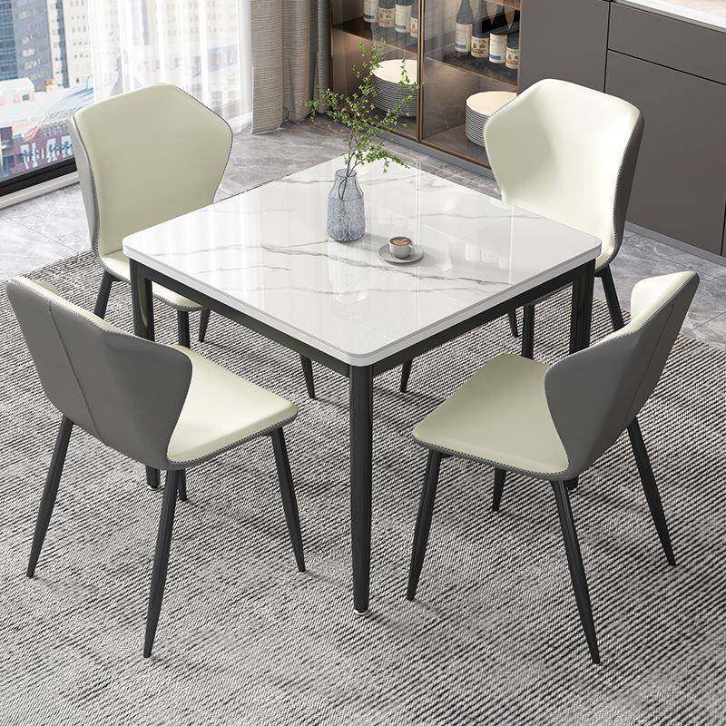 A524岩板方餐桌正方形家用小户型饭桌休闲洽谈会客阳台简约餐桌椅,商业/办公家具,餐桌椅系列,淘宝优惠券,粉丝福利购,淘宝优惠卷