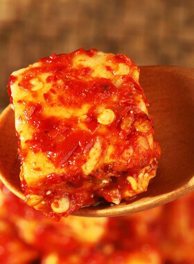 大瓶豆腐乳1000g香辣味豆腐乳手工无油麻辣味霉豆腐细腻拌饭菜