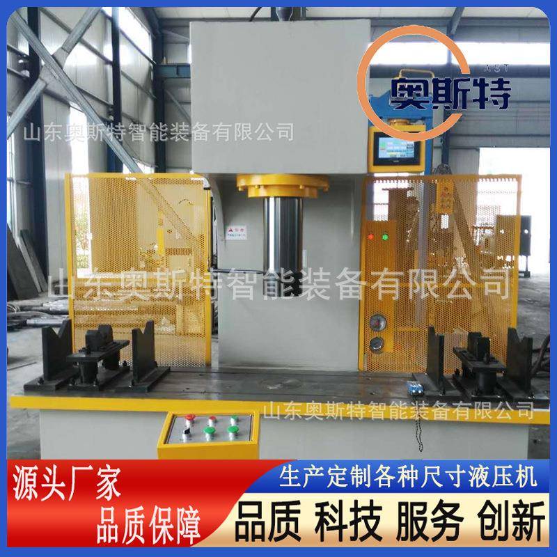 厂家定制160吨单臂校直液压机伺服控制C型压装油压机圆钢压力机