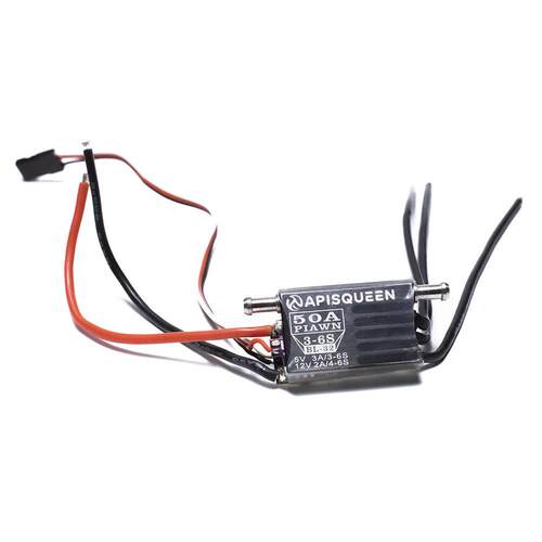 APISQUEEN2-6S50A无刷mini电调带5V/12VBEC用于虾船船模