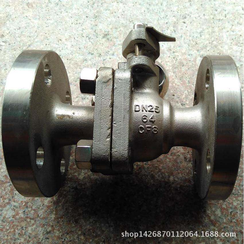 Q41F-64P不锈钢球阀304法兰球阀软密封球阀