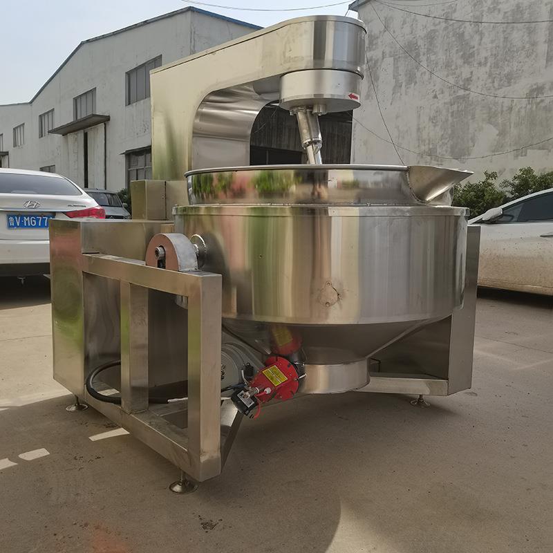 阿胶糕行星搅拌炒锅山东酱料加工设备海鲜酱无死角搅拌炒锅