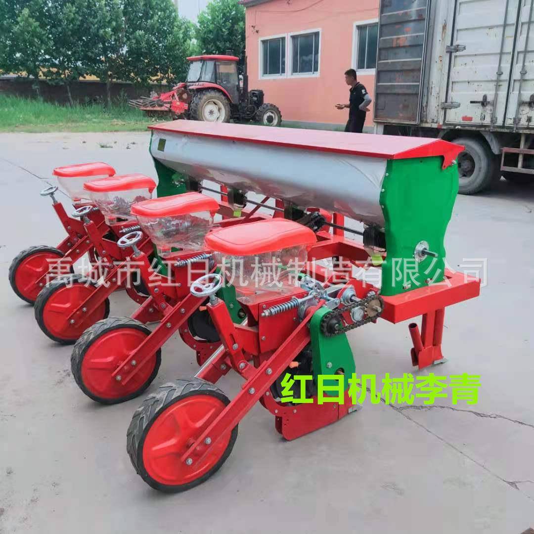 4行悬浮式玉米播种机大豆玉米播种机价格播种机工作视频