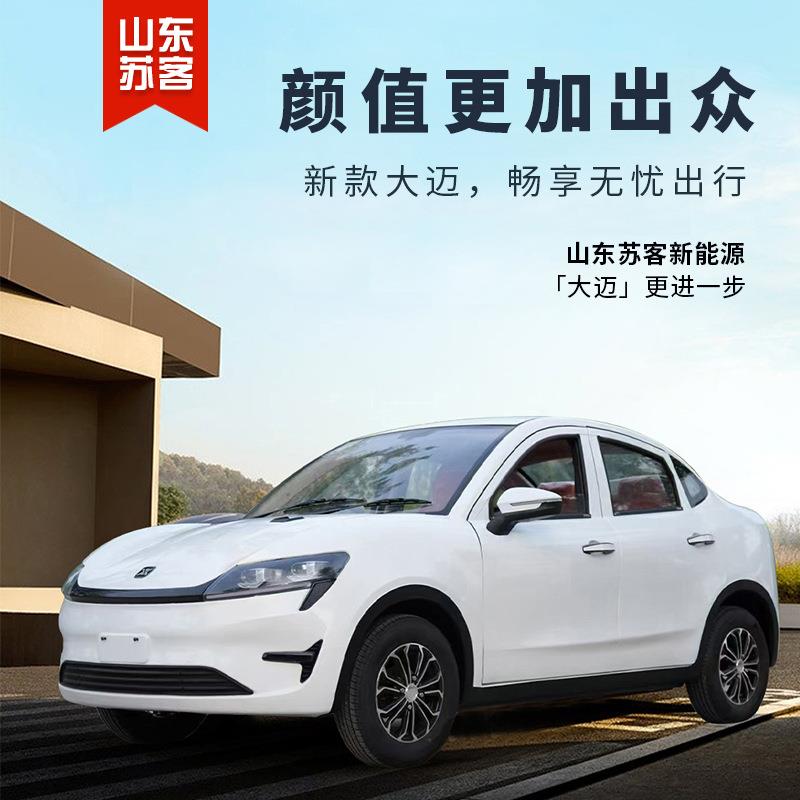 新款新能源大迈电动四轮车家用女士代步车小型轿车油电两用老头乐