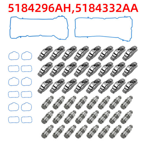 62PCS摇臂气门挺杆垫片套件5184296AH5184332AA适用于道奇Ram
