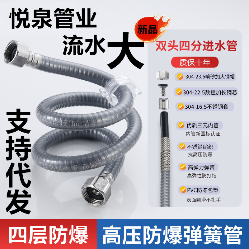 304不锈钢高压编织软管