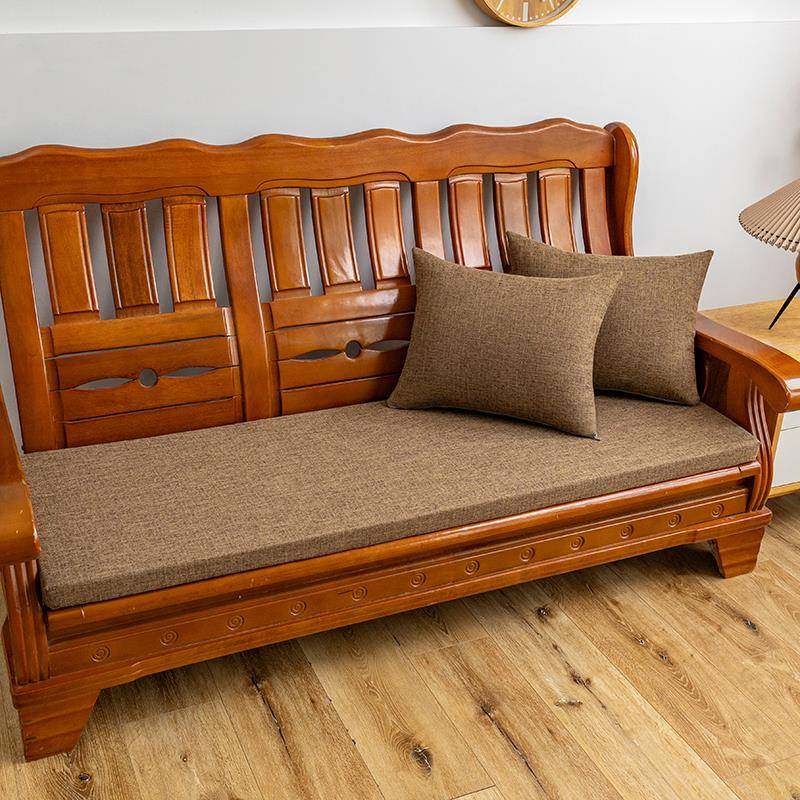 定制实木沙发坐垫红木沙发垫海绵垫新中式老木椅可拆洗防滑垫子