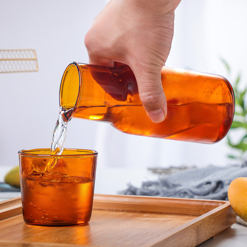 高硼硅玻璃凉水壶日式一人饮茶壶套杯茶杯咖啡杯早餐杯牛奶杯,餐饮具,杯套,淘宝优惠券,粉丝福利购,淘宝优惠卷