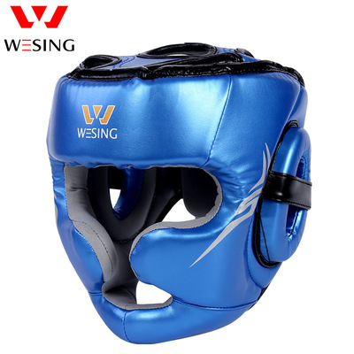 九日山珠光儿童头盔拳套护胸护裆连体护颈护脚背成人散打护具套装