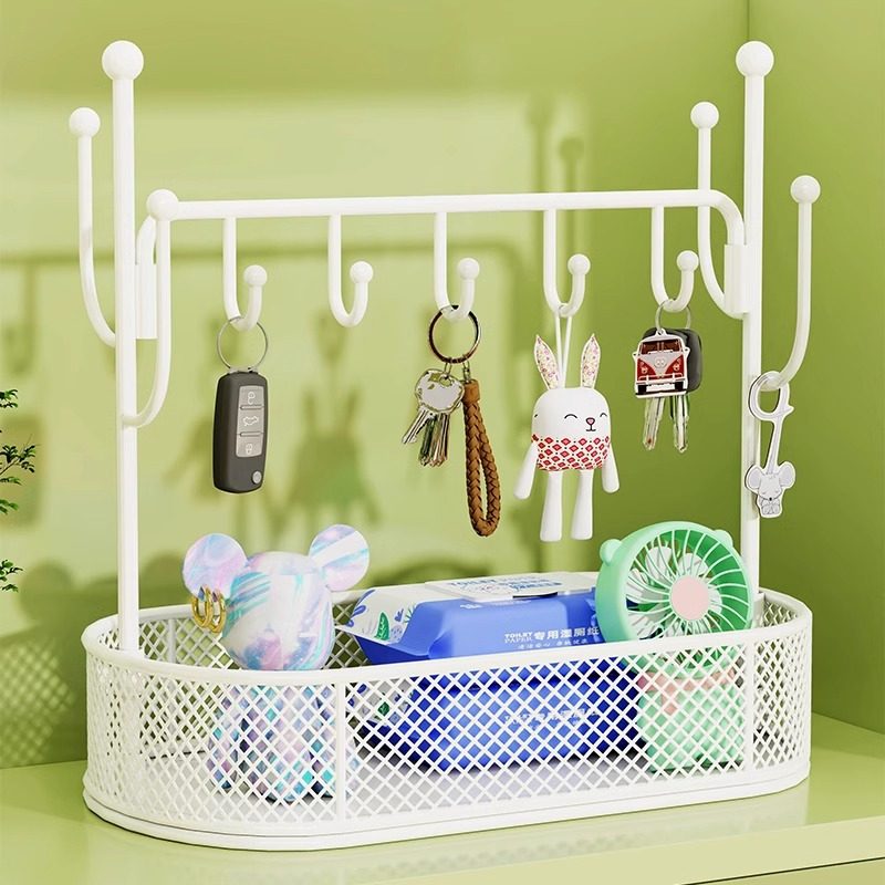 钥匙置物架桌面收纳盒入户门口鞋柜上挂放首饰整理架客厅玄关摆件,收纳整理,首饰架,淘宝优惠券,粉丝福利购,淘宝优惠卷