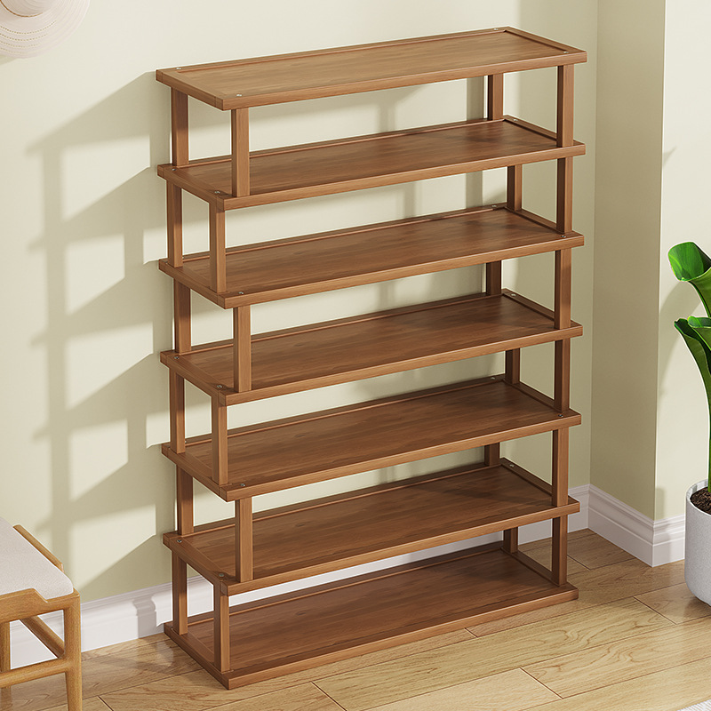 楠竹鞋架简易放门口家用多层鞋柜入户鞋架子出租屋室内收纳置物架