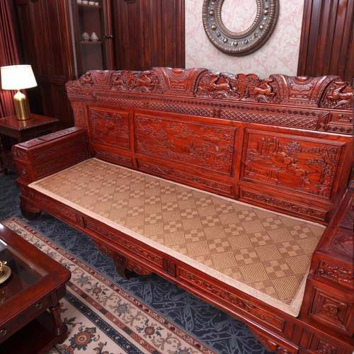 中式红木沙发垫夏季凉席椅垫椅子坐垫高端实木沙发垫老式2025新款