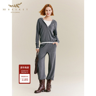 运动通勤舒适卫裤 XII 绵羊毛时尚 商场同款 女 BASKET十二篮25秋新款