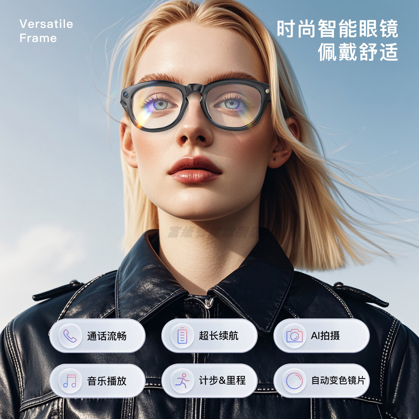 富缘ai智能眼镜实时翻译拍摄变色