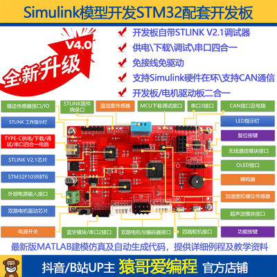 STM32单晶片开 发板套件simulink模型开 发自动生成代码猿哥爱程