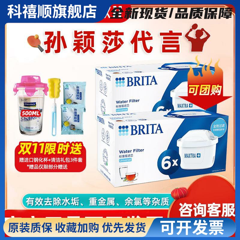 碧然德Maxtra滤芯6枚装家用净水壶配件 去水垢专家滤芯 德国
