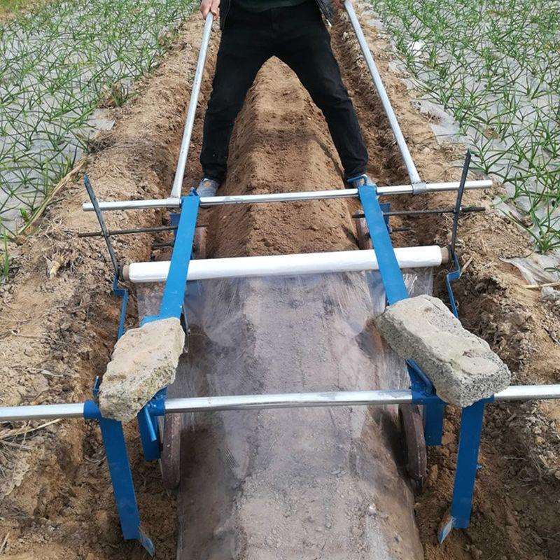 人力机器农用覆膜机机铺膜多功能地膜覆盖地膜压膜机手拉式机