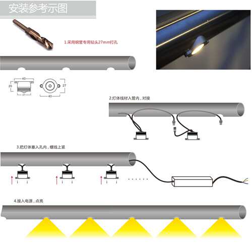 户外防水12V走廊过道楼梯扶手LED灯嵌入式台阶地脚地砖墙角灯1W3W
