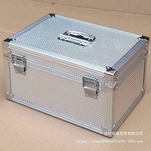 文件箱子凭证箱储物箱收纳箱带锁钱工箱装直销铝合金票据大号手提