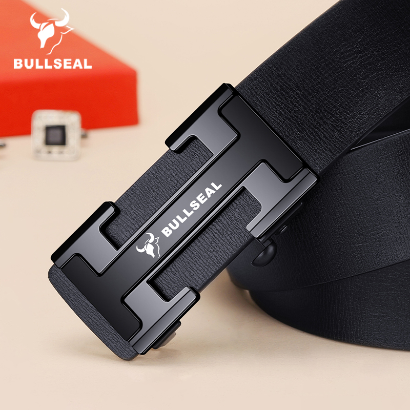 商务男士真皮自动扣皮带