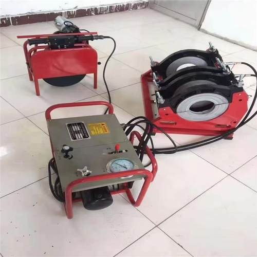 2PE塑管对热熔焊机 SD0HJ-90-5液压半自动热熔焊机 PE塑管焊机