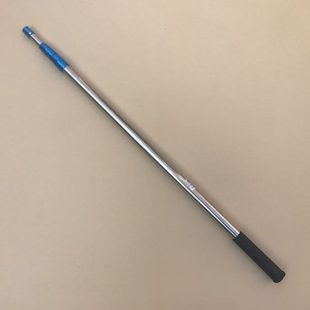 2米6米抄网杆 蓝套不锈钢伸缩杆 铆钉加固定位鱼叉竿子搭钩耙通用