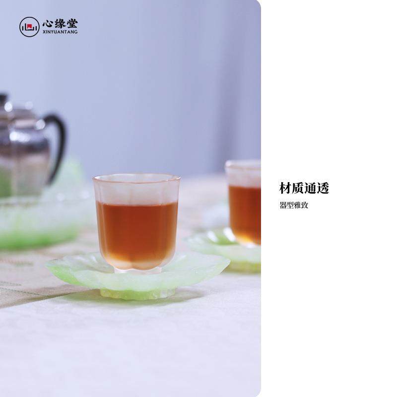 心缘堂琉璃杯垫海棠形状粉彩杯托茶点盘点心盘茶荷茶道茶桌零配,农机/农具/农膜,其它农用工具,淘宝优惠券,粉丝福利购,淘宝优惠卷