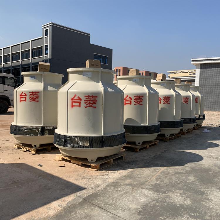 厂家供应玻璃钢冷却塔80吨圆形逆流80T冷水塔冷藏库制冷设备用