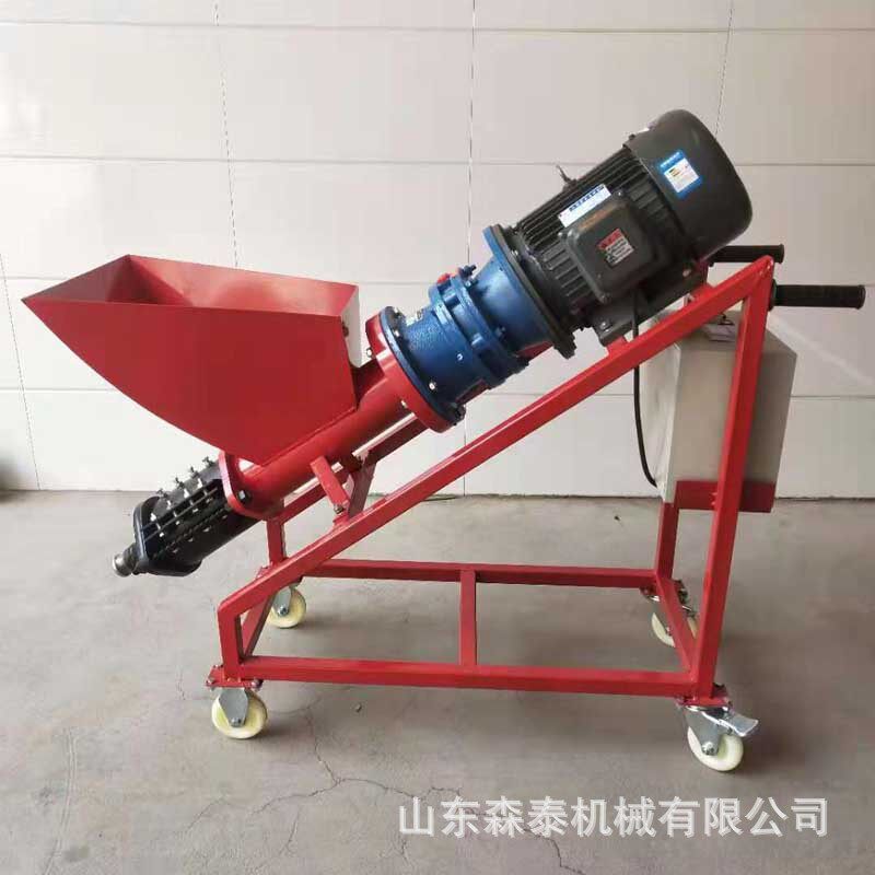 螺杆式灌浆机防盗门窗水泥砂浆注浆机斜式防水堵漏加固灌缝机