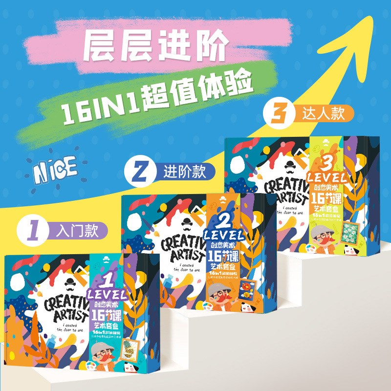 儿童课后手工盒子幼儿园创意美术制作材料包宝宝绘画
