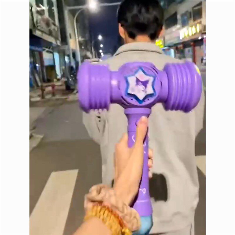 法棒儿童手持仙女爱心公发光锤子泡泡魔魔法棒子公