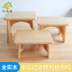 小实木板凳客厅换鞋 凳矮凳创意圆角凳结实木头方凳