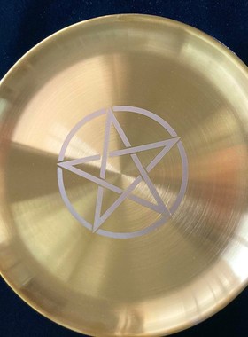 新款圆形香盘香蜡烛盘镀烛台烛盘道具子放水晶装饰